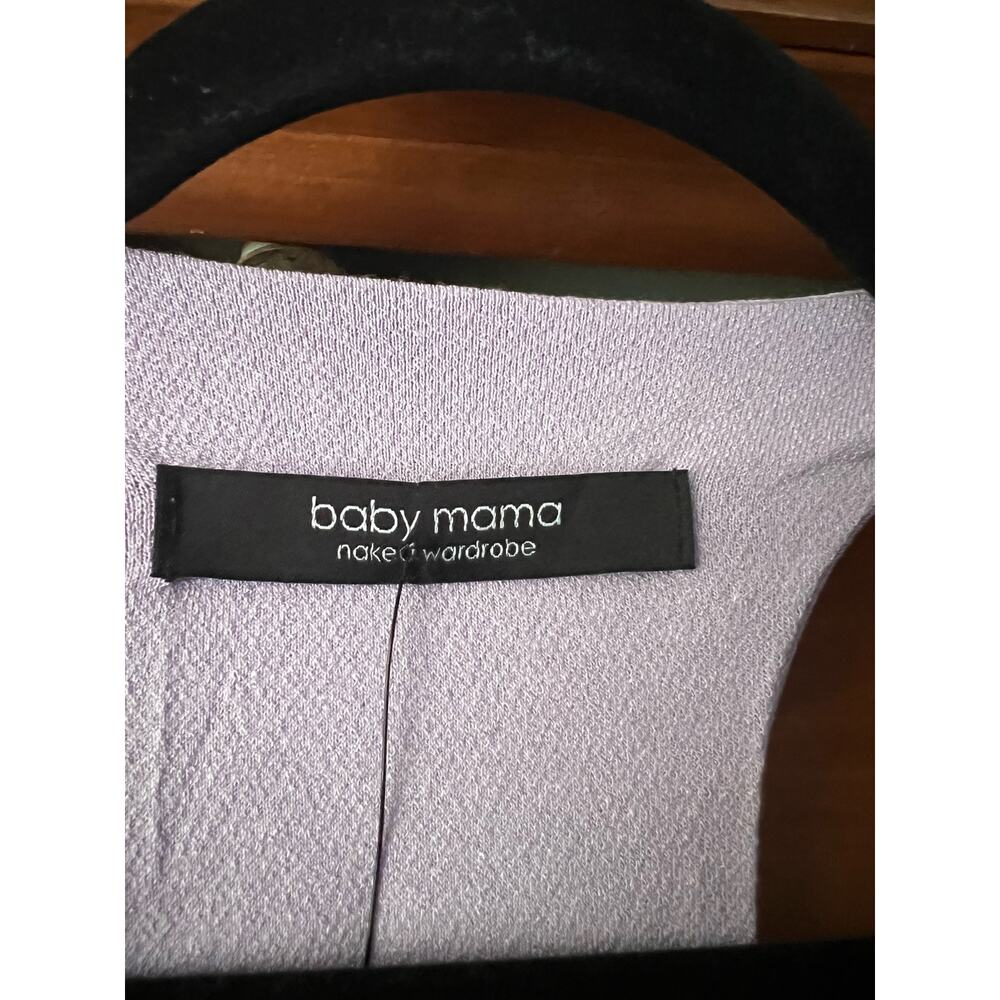 NWT Naked Wardrobe Baby Mama Women's Tank Mini Dress Racerback Purple Size S - Picture 6 of 9